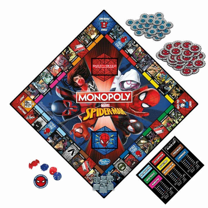 Hasbro Gaming Monopoly: Spider-Man Edition Isolation Boredom Busters - Puzzles And Games
