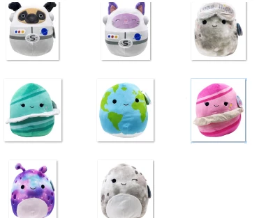 KellyToy SQUISHMALLOWS - SPACE ASSORTMENT