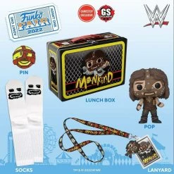 Funko Funko Fair 2022 [Pre-Order] WWE: Mankind Collector's Lunch Box And Pop! Vinyl Bundle! (Game Stop Exclusive) [Import]