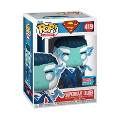 Funko DC Heroes: Superman - Superman (Blue) 2021 Festival Of Fun Shared Exclusive Pop! Vinyl [RS] FUNKO 2021 FALL CONVENTION - NYCC