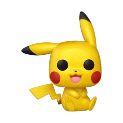 Funko Pokemon - Pikachu Sitting (Diamond) 2021 Festival Of Fun Shared Exclusive Pop! Vinyl [RS] FUNKO 2021 FALL CONVENTION - NYCC
