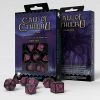Aetherworks Q Workshop: Call Of Cthulhu Black And Magenta Dice Set 7 Isolation Boredom Busters - Puzzles And Games