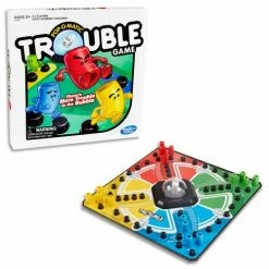 Hasbro Gaming Trouble Board Game Isolation Boredom Busters - Puzzles And Games
