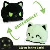 Tee Turtle Teeturtle Spooky Reversible Plush: Cat - Skeleton Glow In The Dark TeeTurtle Reversible Plushies