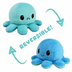 Tee Turtle TeeTurtle Reversible Plushies Teeturtle Reversible Plush: Octopus - Happy/Crying