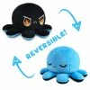 Tee Turtle Teeturtle Reversible Plush: Octopus - Sleepy/Fiery TeeTurtle Reversible Plushies
