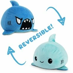 Tee Turtle Teeturtle Reversible Plush: Shark - Light Blue/Blue