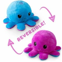 Tee Turtle TeeTurtle Reversible Plushies Teeturtle Reversible Plush: Octopus - Purple/Blue