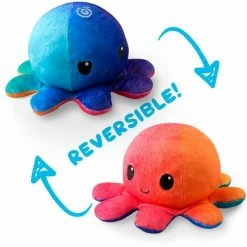 Tee Turtle Teeturtle Reversible Plush: Octopus - Sunset/Mermaid