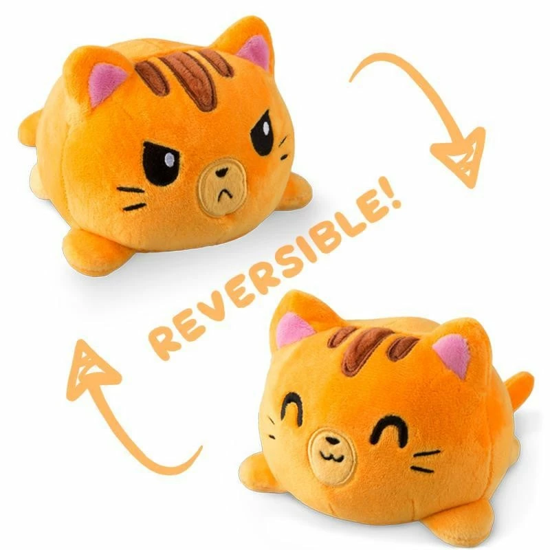Tee Turtle TeeTurtle Reversible Plushies Teeturtle Reversible Plush: Cat - Orange Tabby