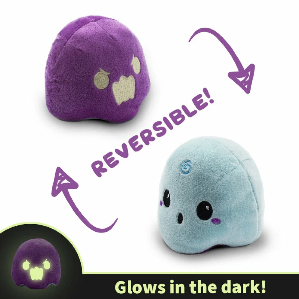 Tee Turtle Teeturtle Spooky Reversible Plush: Ghost - Purple/Blue TeeTurtle Reversible Plushies