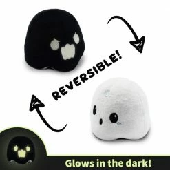 Tee Turtle TeeTurtle Reversible Plushies Teeturtle Spooky Reversible Plush: Ghost - Black/White