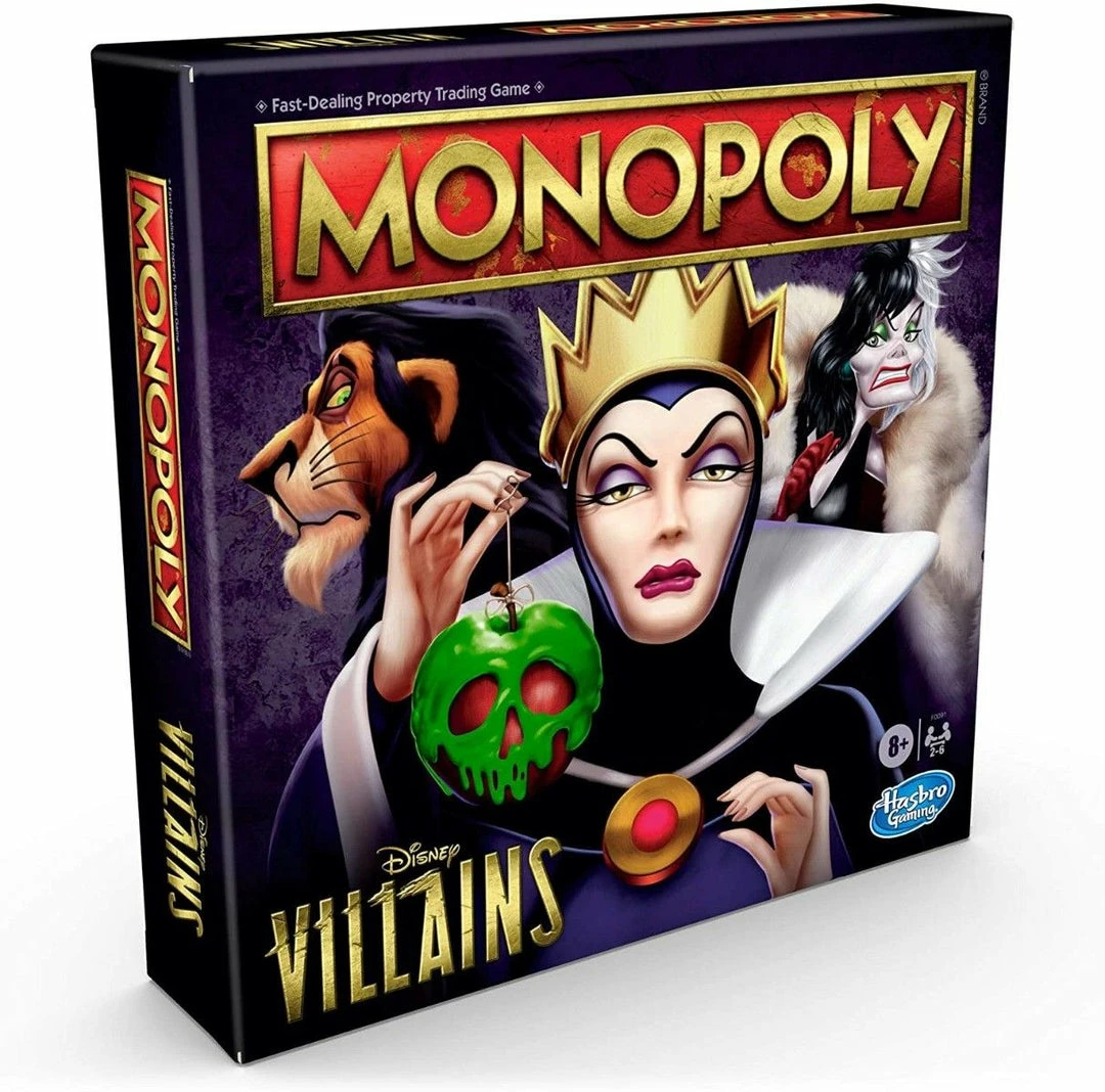 Let's Play Games Isolation Boredom Busters - Puzzles And Games Monopoly: Disney Villains