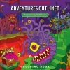 Wizards Of The Coast D&D: Adventures Outlined Coloring Book Isolation Boredom Busters - Puzzles And Games