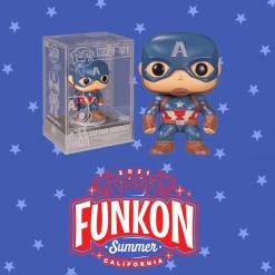 FUNKO 2021 SUMMER CONVENTION - FUNKON [Imported] Marvel - Captain America (Die-Cast) Funkon 2021 Exclusive Pop! Vinyl [Imported]