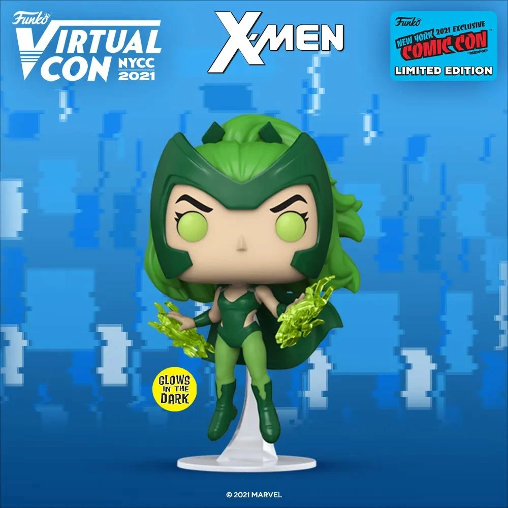 Funko Marvel: X-Men - Polaris (Glow) 2021 NYCC Shared Exclusive Pop! Vinyl