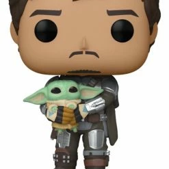 Funko Star Wars: The Mandalorian - Mandalorian With Grogu Pop! Vinyl