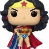 Ikon Collectables Wonder Woman 80th Anniversary - Classic With Cape Pop! Vinyl