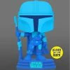 Ikon Collectables Funko Pop! Vinyl Commons Collection Star Wars: The Mandalorian - Mandalorian Hologram Glow US Exclusive Pop! Vinyl [RS]