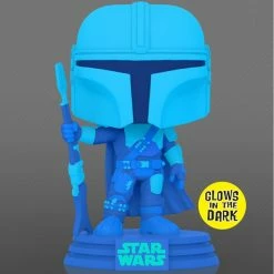 Ikon Collectables Funko Pop! Vinyl Commons Collection Star Wars: The Mandalorian - Mandalorian Hologram Glow US Exclusive Pop! Vinyl [RS]