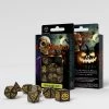 Q Workshop: Halloween Pumpkin 7 Dice Set Isolation Boredom Busters - Puzzles And Games