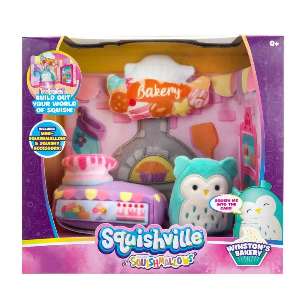 KellyToy SQUISHMALLOWS SQUISHVILLE - Squishville Play Scene (Medium)