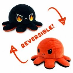 Tee Turtle Teeturtle Reversible Plush: Octopus - Fire Eyes