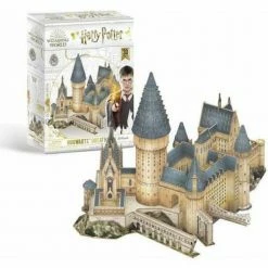 Lets Play Games Isolation Boredom Busters - Puzzles And Games Harry Potter Wizarding World Hogwarts Great Hall 3D Puzzle