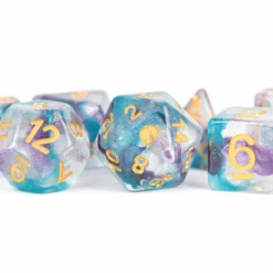 All Interactive Distrbution MDG Resin Polyhedral Dice Set - Unicorn Fancy Fae